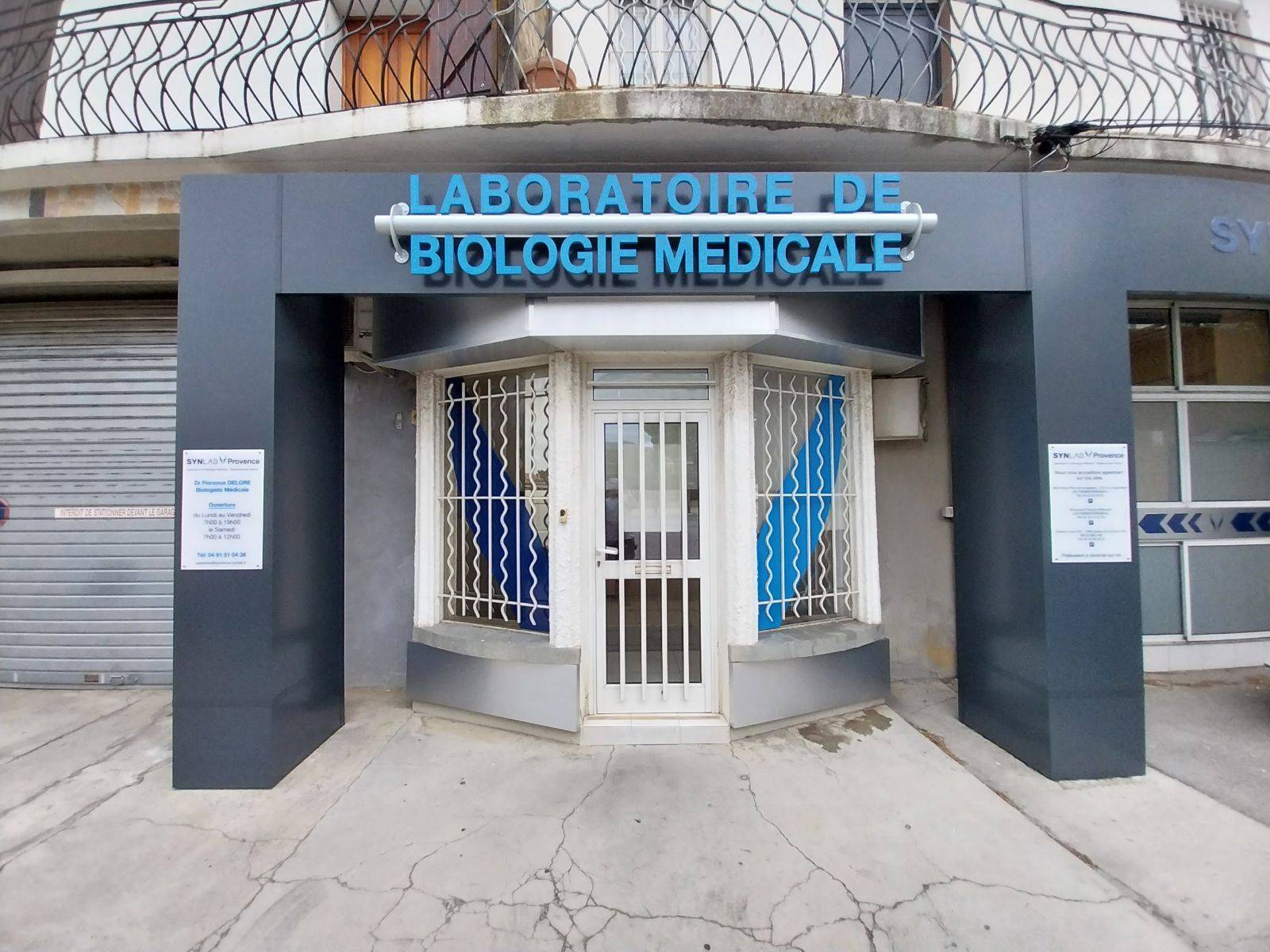 Fabrication d'enseignes pour laboratoire Synlab à Septèmes-les-Vallons
